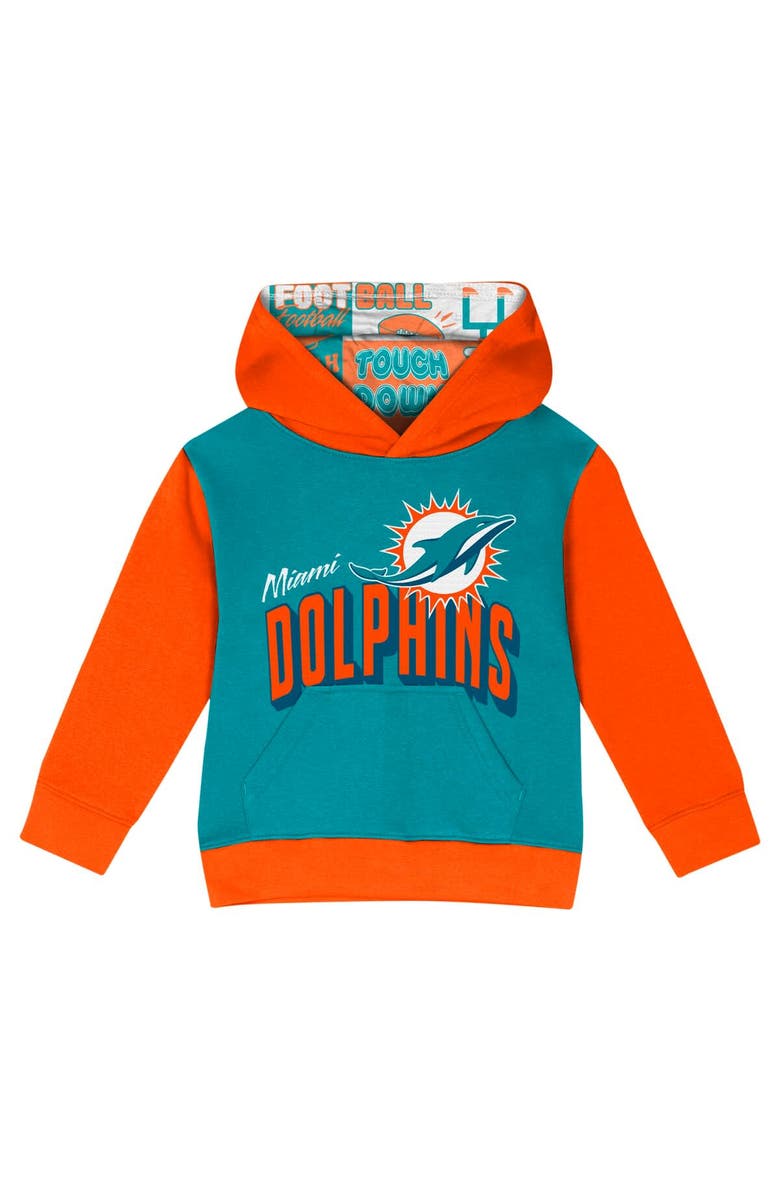 Outerstuff Toddler Miami Dolphins Coin Toss Pullover Fleece Hoodie & Pants Set, Alternate, color,