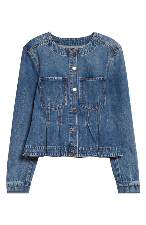 Zahara Peplum Denim Jacket