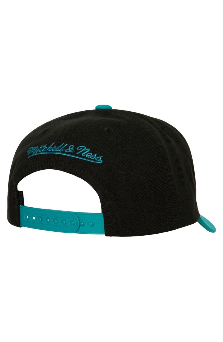 Mitchell & Ness Men's Mitchell & Ness Black/Teal Detroit Pistons Soul XL Logo Pro Crown Snapback Hat, Alternate, color, 