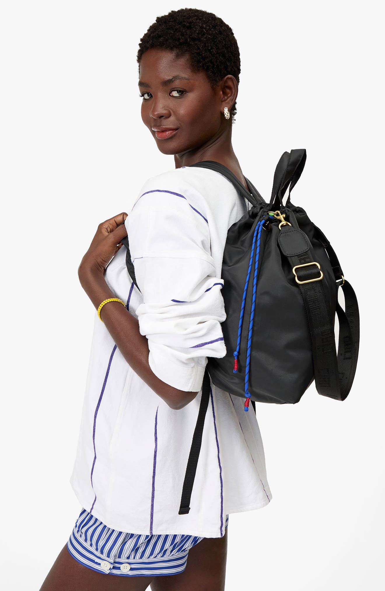 Clare V. Sac Tout Convertible Backpack, Alternate, color, Black