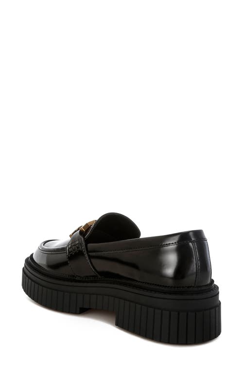 London Rag Grosbeak Chunky Sole Loafer In Black