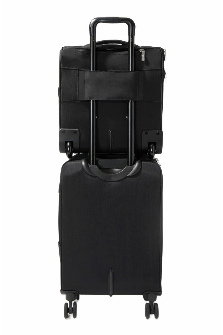 Expandable Underseat Carry-on Suitcase, Alternate, color, Black