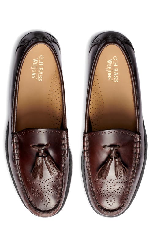 G.h.bass Larkin Tassel Brogue Weejun Loafer In Brown
