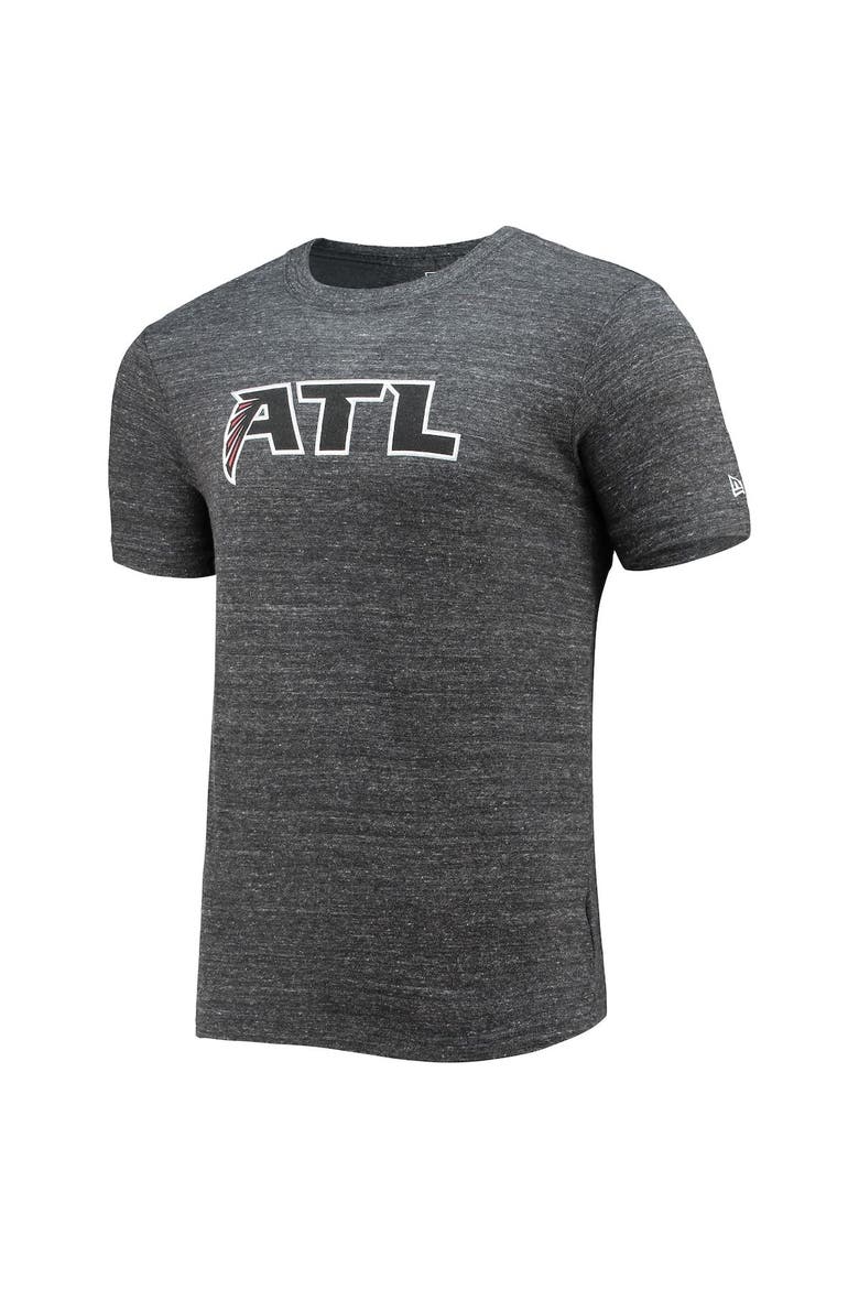 Men's New Era Black Atlanta Falcons Alternative Logo Tri-Blend T-Shirt, Alternate, color, Black