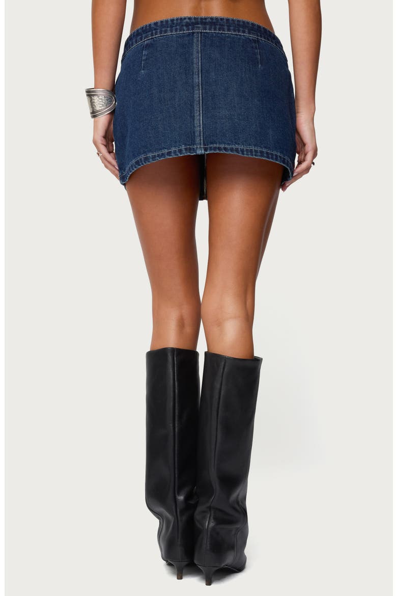 Sharlo Denim Miniskirt, Alternate, color, BLUE-VINTAGE-WASHED