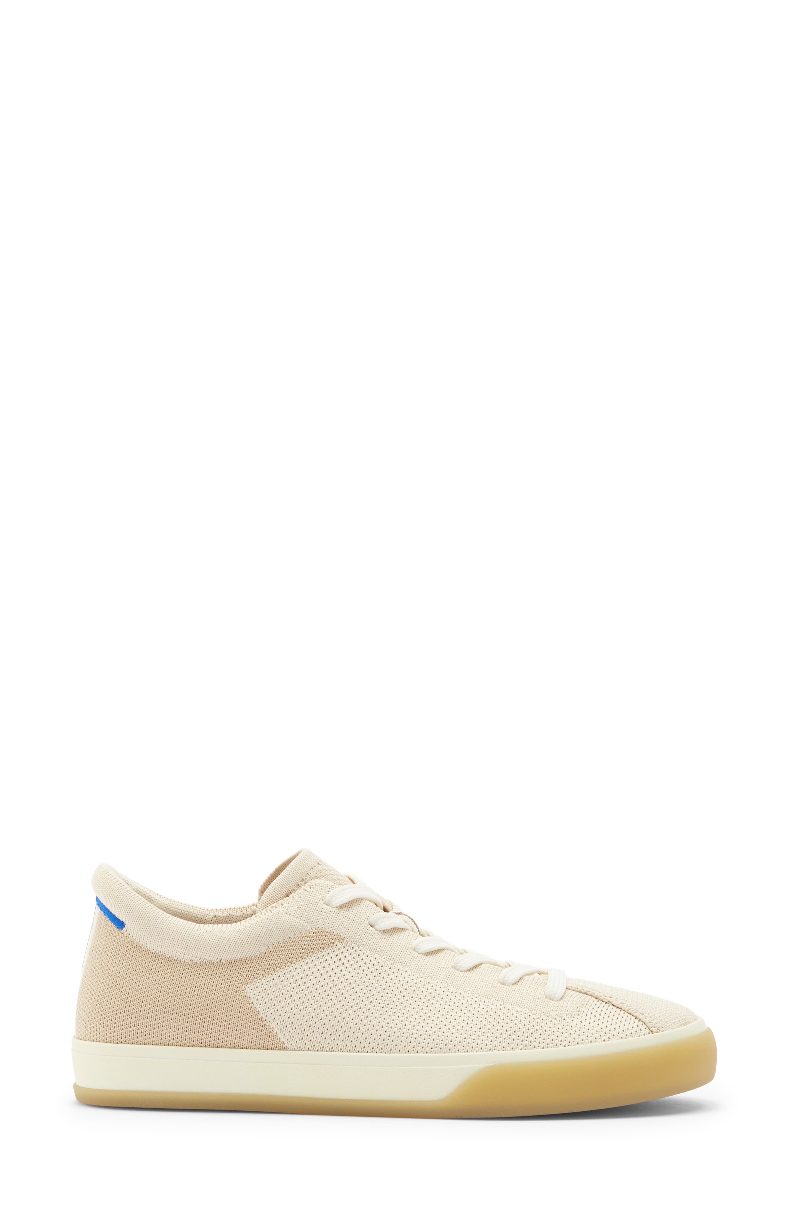 The Lace-Up Sneaker, Alternate, color, BISCUIT