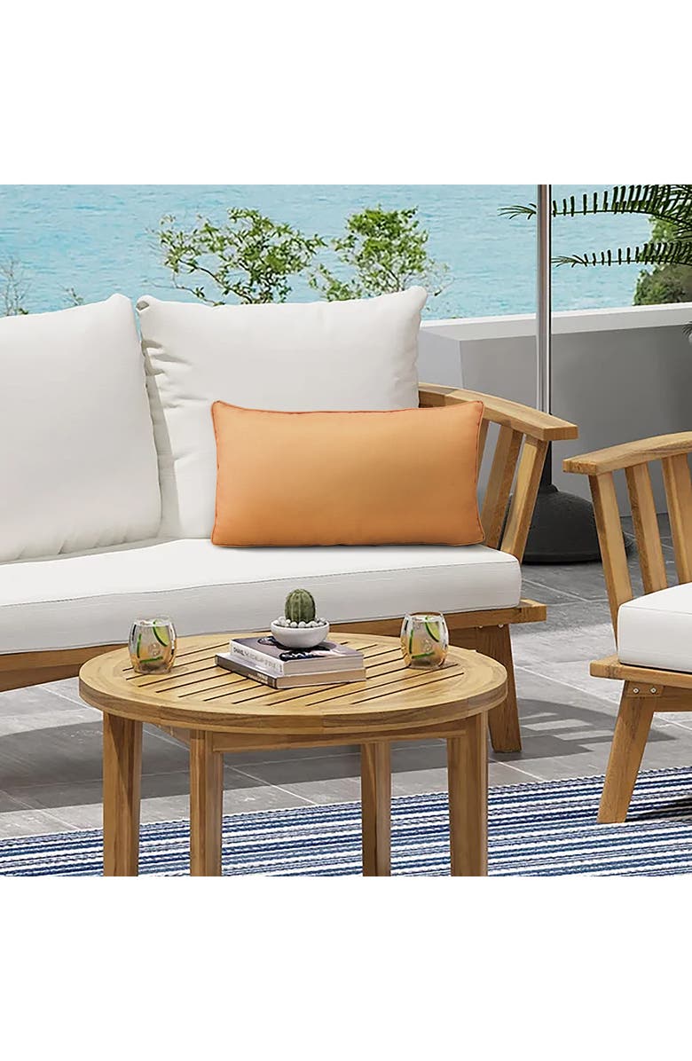 Outdoor Decor by Commonwealth Outdoor Lumbar Throw Pillow, Alternate, color,