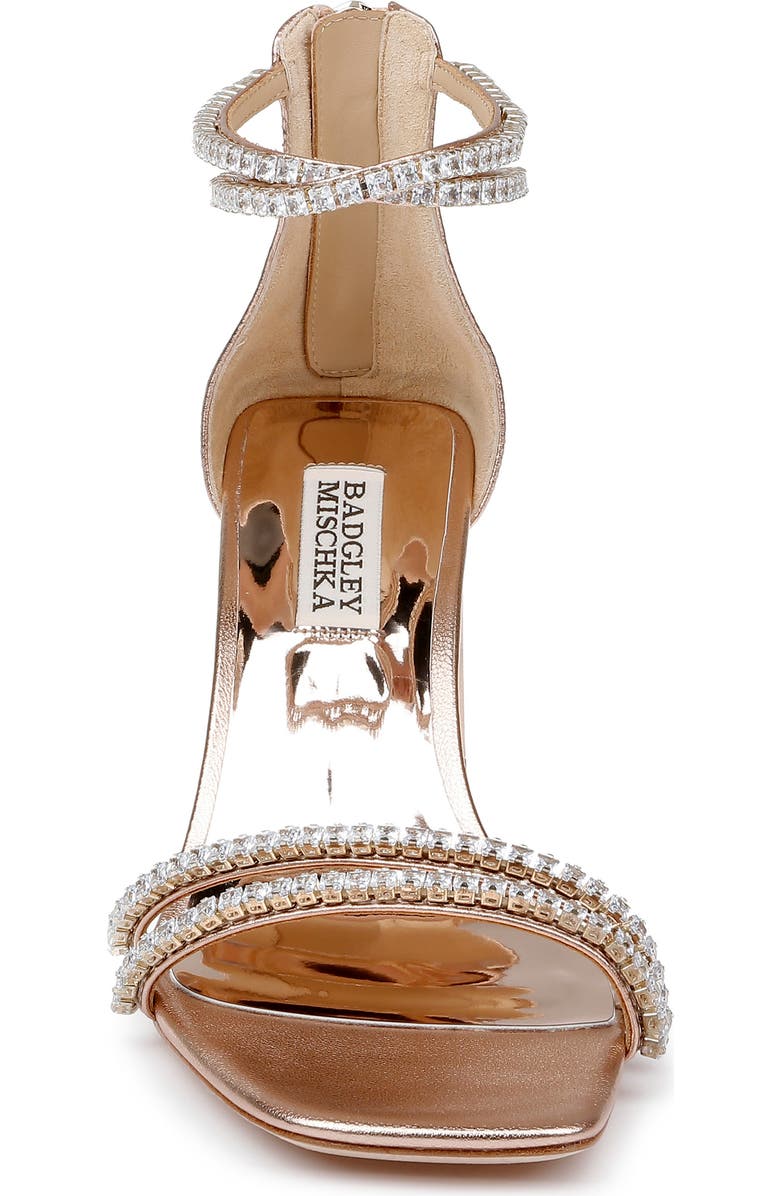 Badgley Mischka Collection Lillie Ankle Strap Sandal, Alternate, color, Champagne