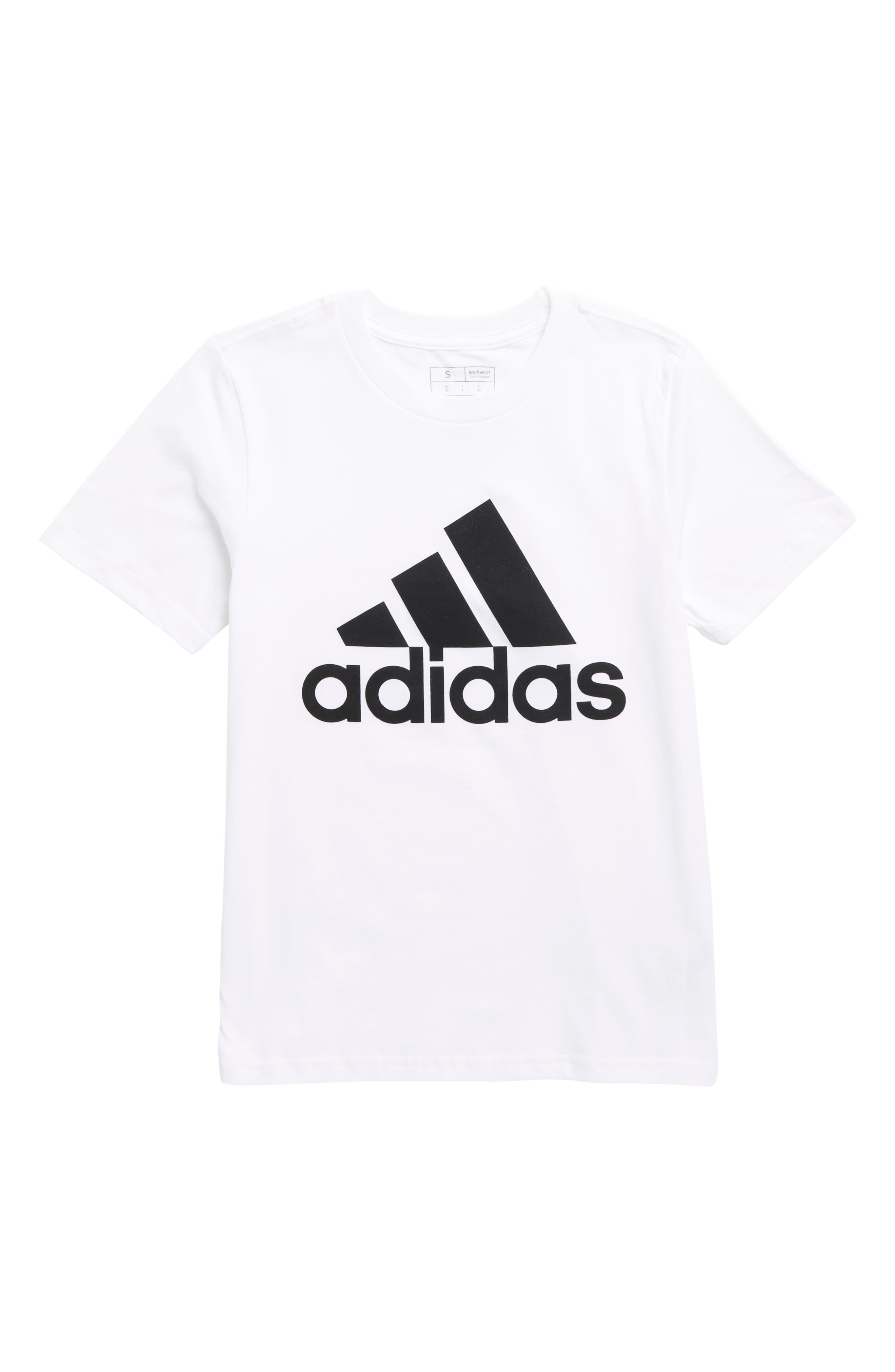 adidas Kids' Core Logo Cotton Jersey Graphic T-Shirt