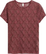 BP. Short Sleeve Stretch Lace Top