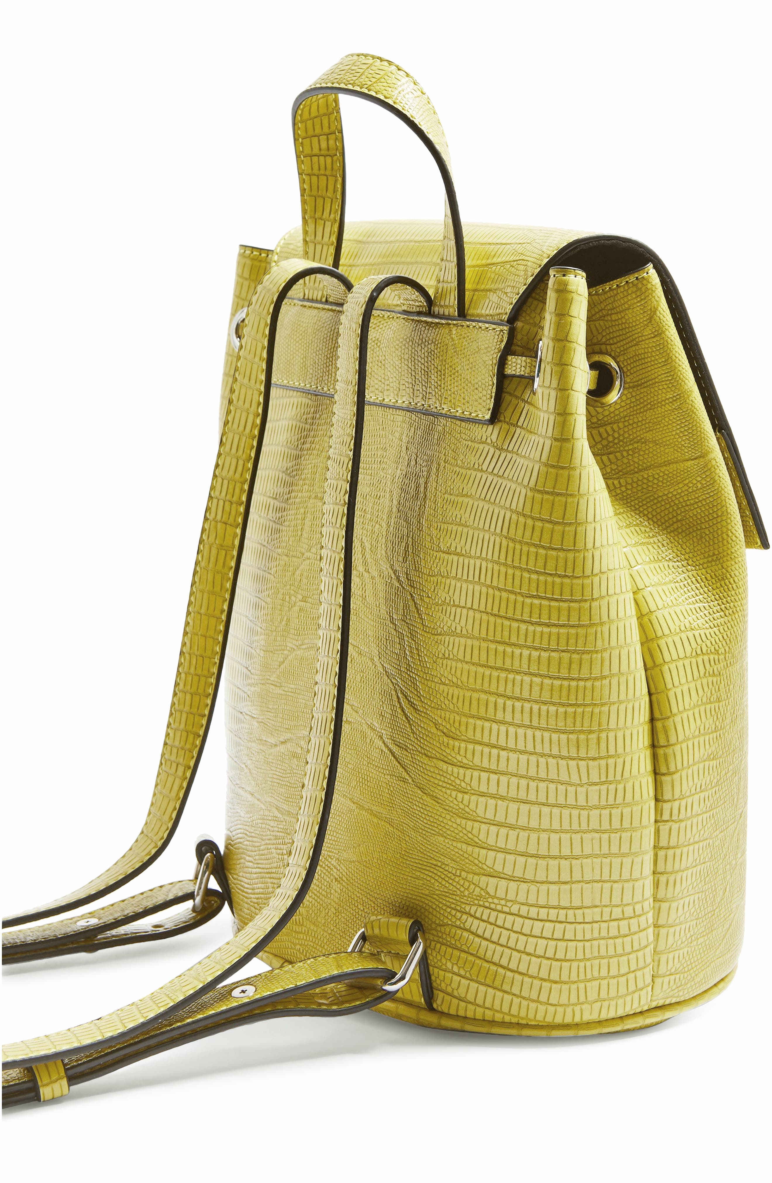 Topshop Ellis Flap Backpack, Alternate, color, 