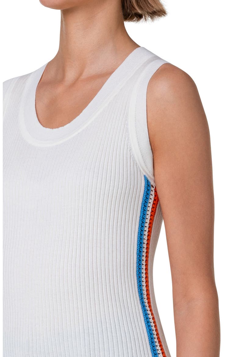 Side Stripe Rib Sweater Tank, Alternate, color, CREAM-MULTICOLOR