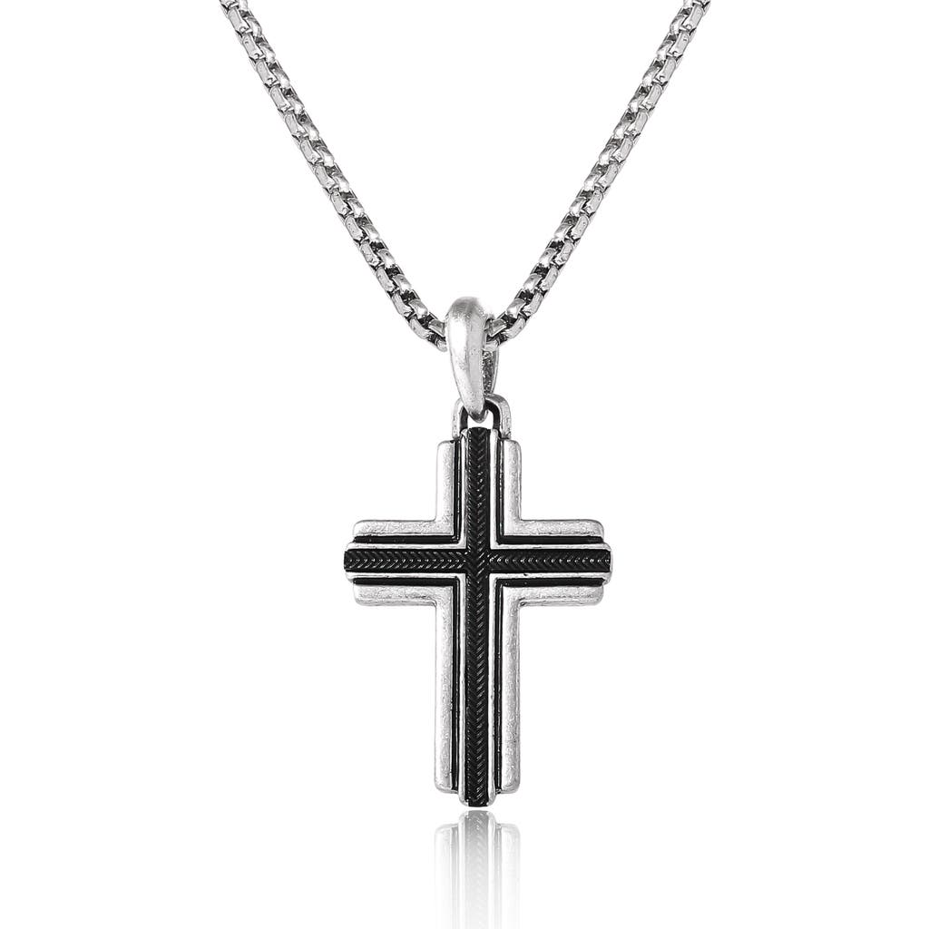 Lucky Brand Silver Cross Pendant Necklace