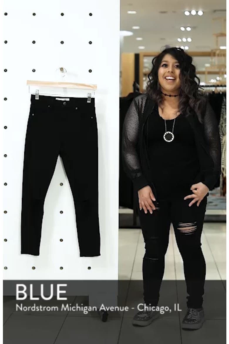 Jamie High Waist Ripped Black Jeans video