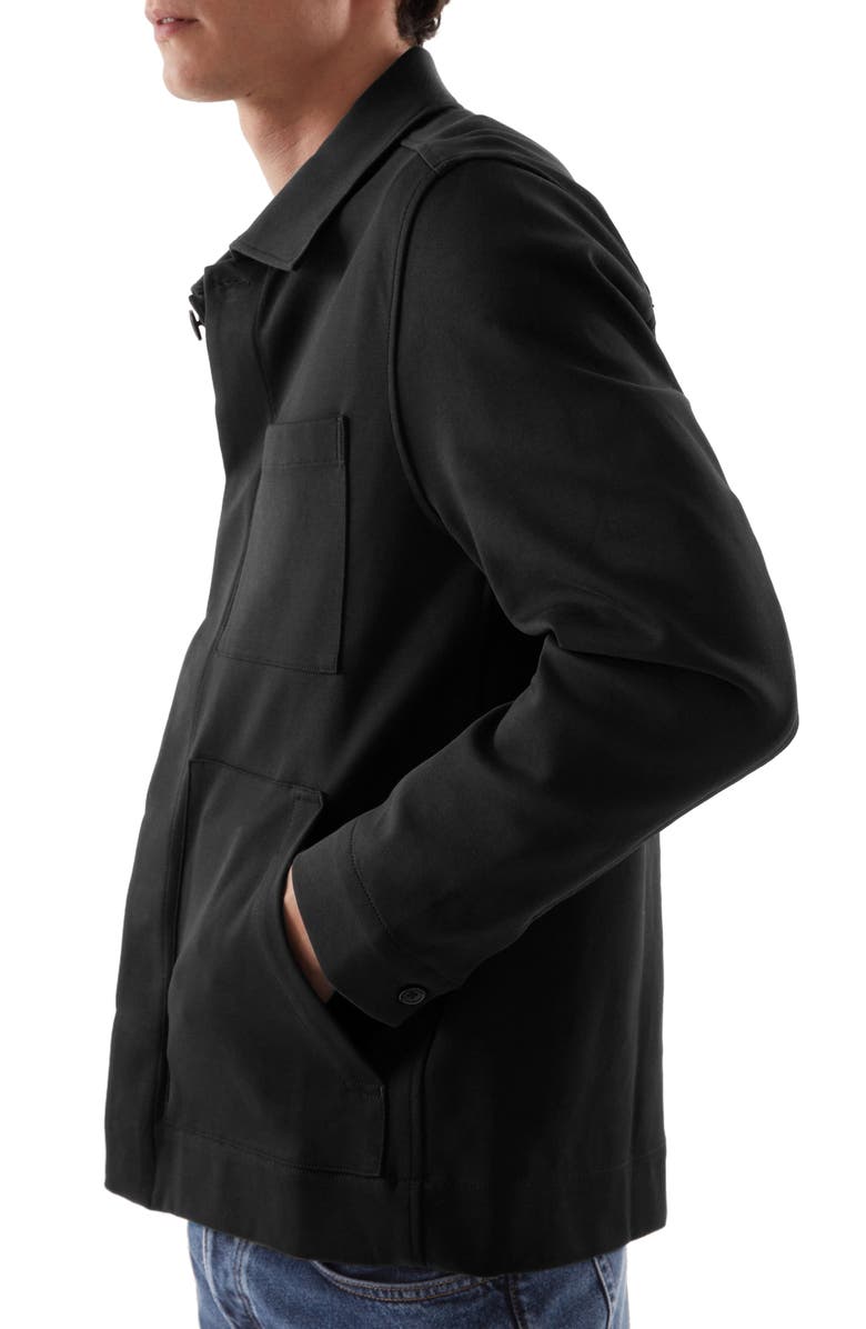 COS Minimal Cotton Jersey Utility Jacket, Alternate, color, 