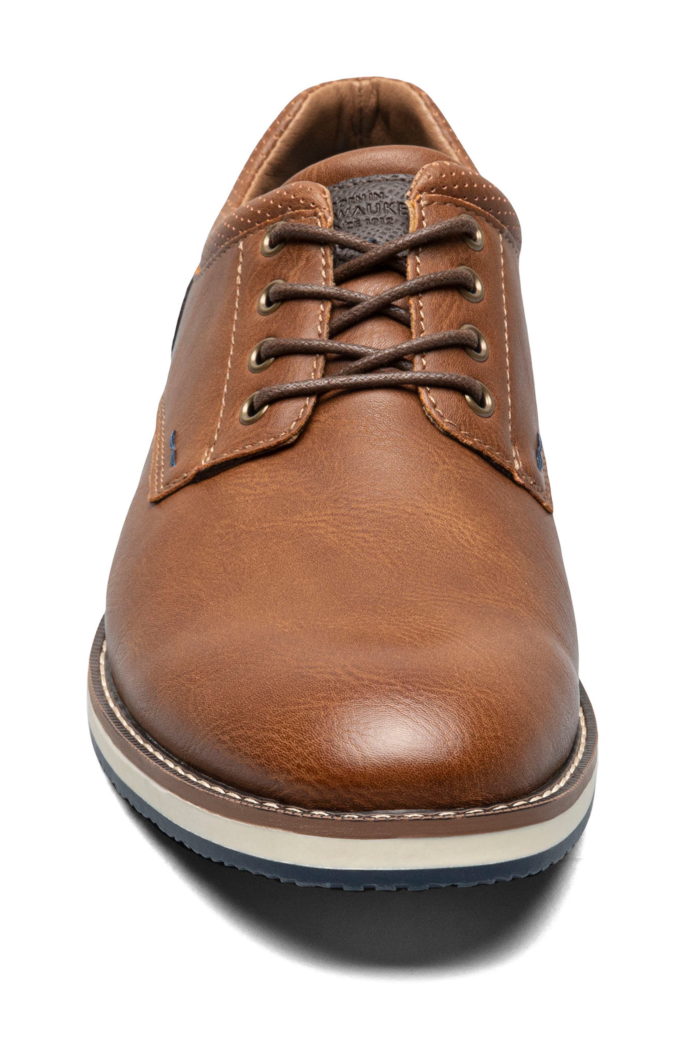 Hyde II Plain Toe Derby - Wide Width Available, Alternate, color, COGNAC
