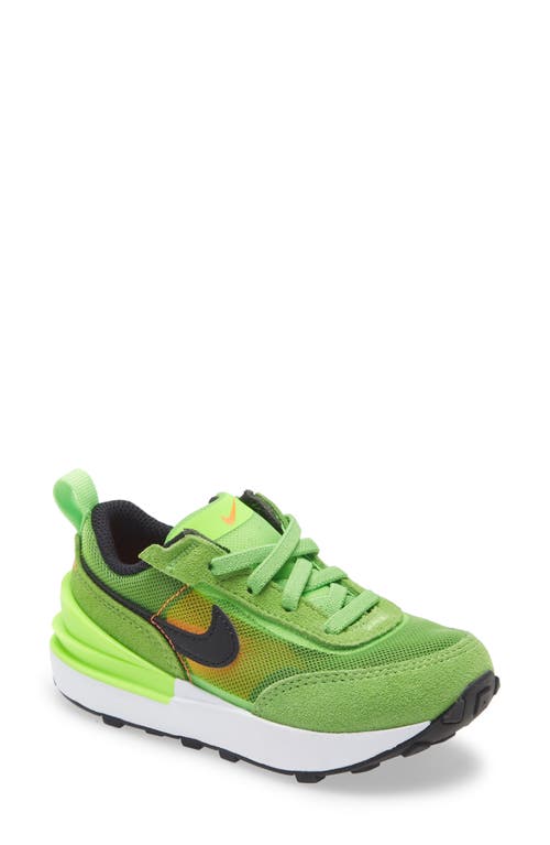 Nike Kids' Waffle One Sneaker In Electric Green/black/green