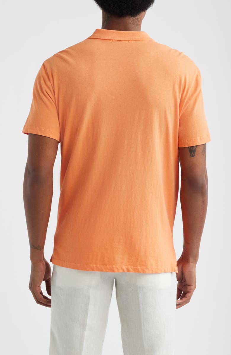 Polo Ralph Lauren Standard Fit Cotton & Linen Polo, Alternate, color, Resort Orange