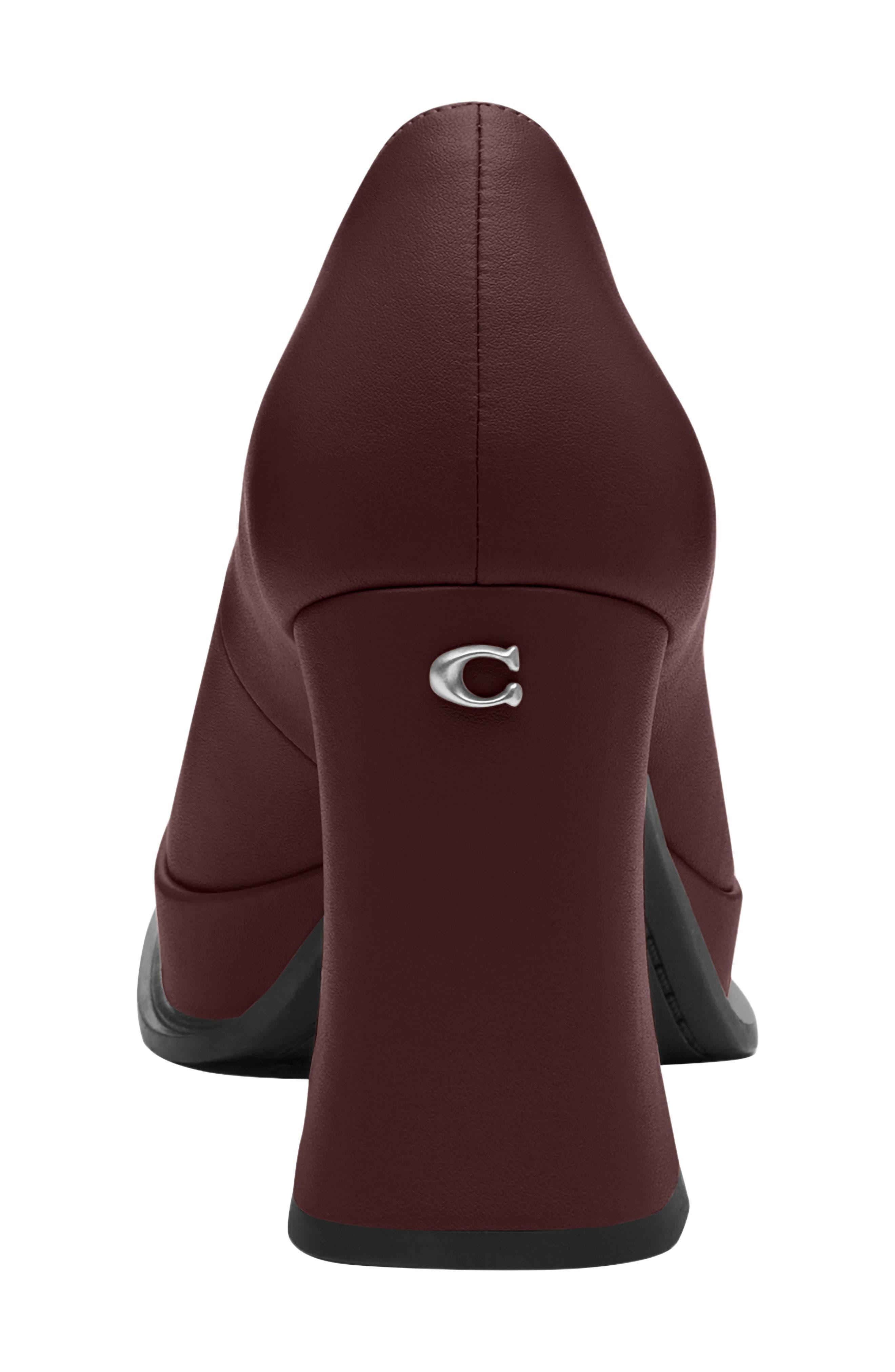 COACH Sculpted C Pump, Alternate, color, Merlot