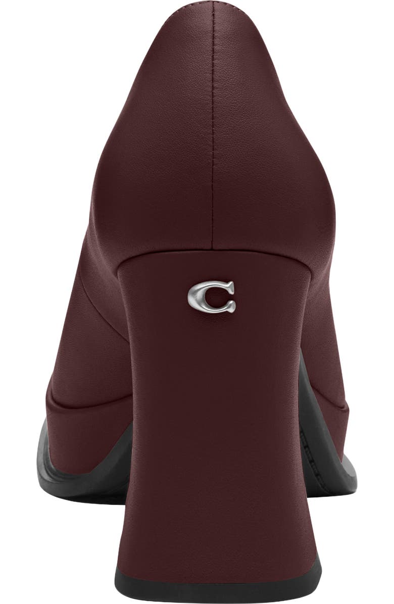 COACH Sculpted C Pump, Alternate, color, Merlot