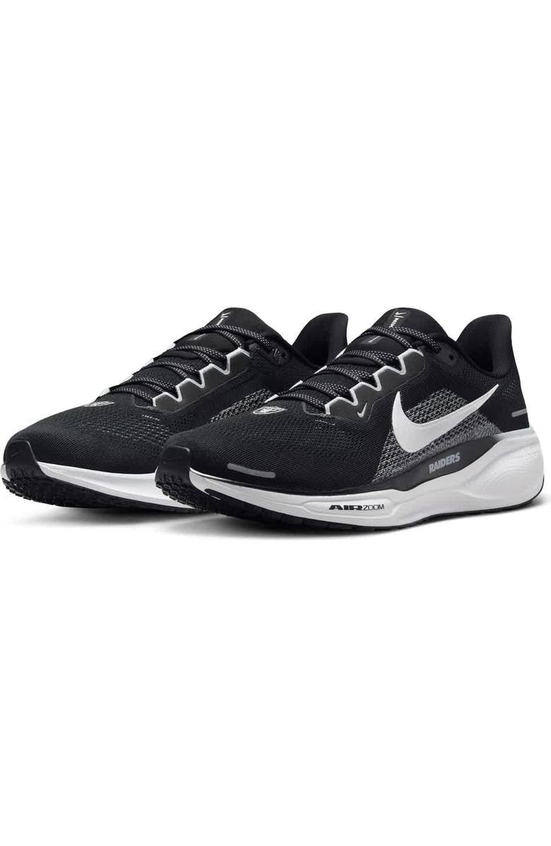 Nike Unisex Nike Black Las Vegas Raiders Zoom Pegasus 41 Running Shoes, Alternate, color,