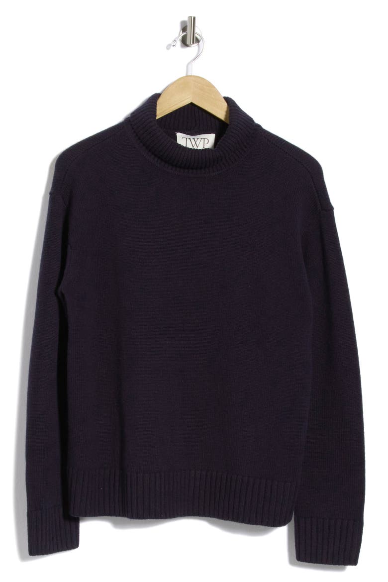Grown-on Turtleneck Cashmere Sweater, Main, color, MIDNIGHT