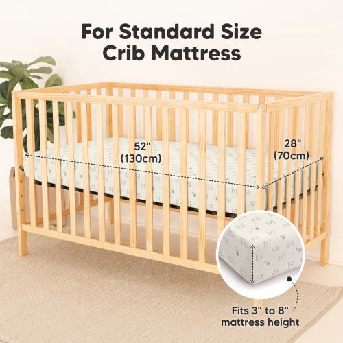 Keababies 2-pack Isla [protect+] Waterproof Crib Sheets In Bumble Bear