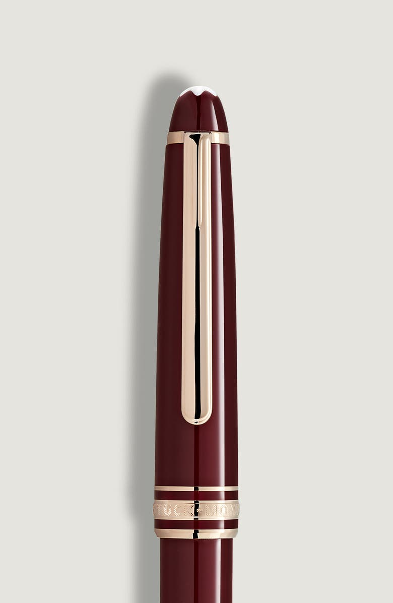 Montblanc Meisterstück Classique Burgundy Red Ballpoint Pen, Alternate, color, Burgundy