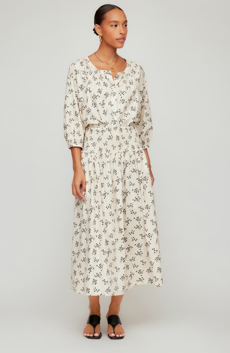 FIFTEEN TWENTY Sam Floral Print Cotton Peasant Top, Alternate, color, Print