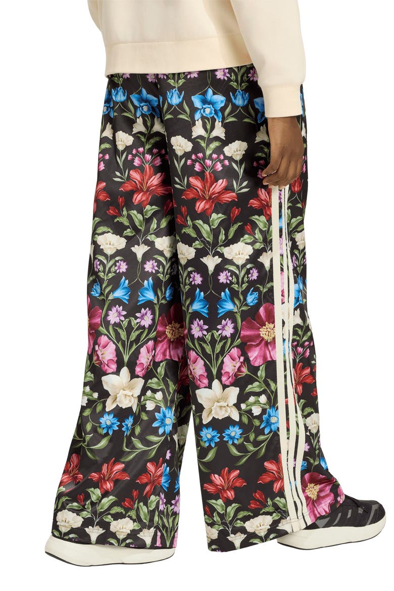 FARM Rio Wide Leg Pants, Alternate, color, BLACK/CREAM WHITE/CRAFT GREEN