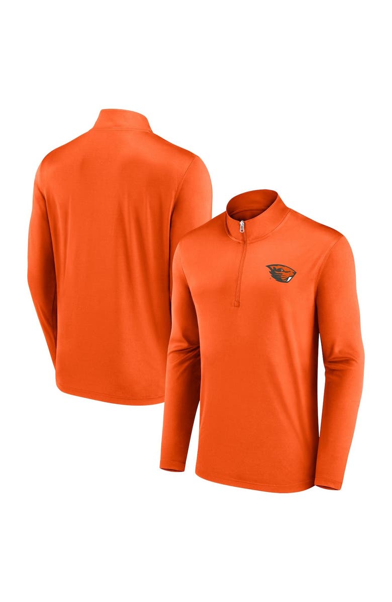 FANATICS Men's Fanatics Branded Orange Oregon State Beavers Underdog Mindset Quarter-Zip Top, Main, color, 
