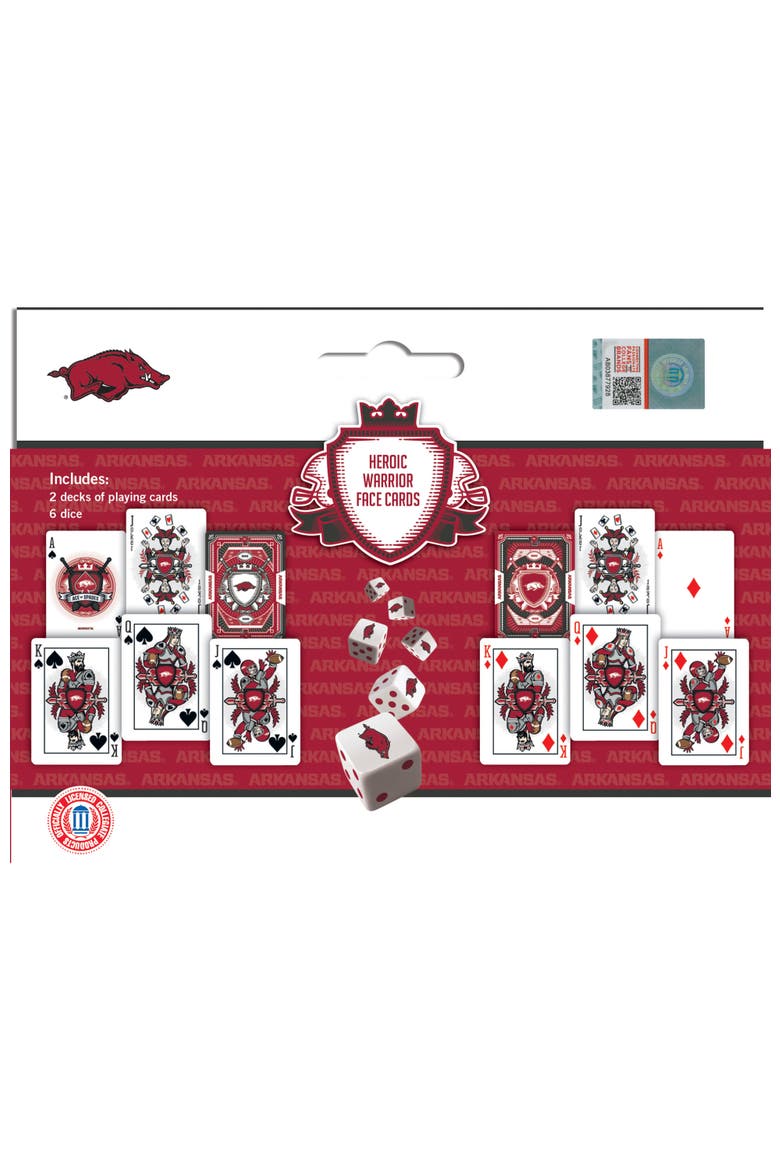 Arkansas Razorbacks Playing Cards & Dice, Alternate, color, Multicolor
