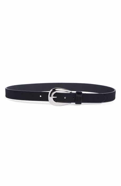 Genuine Calf Hair Western Tipped Belt
