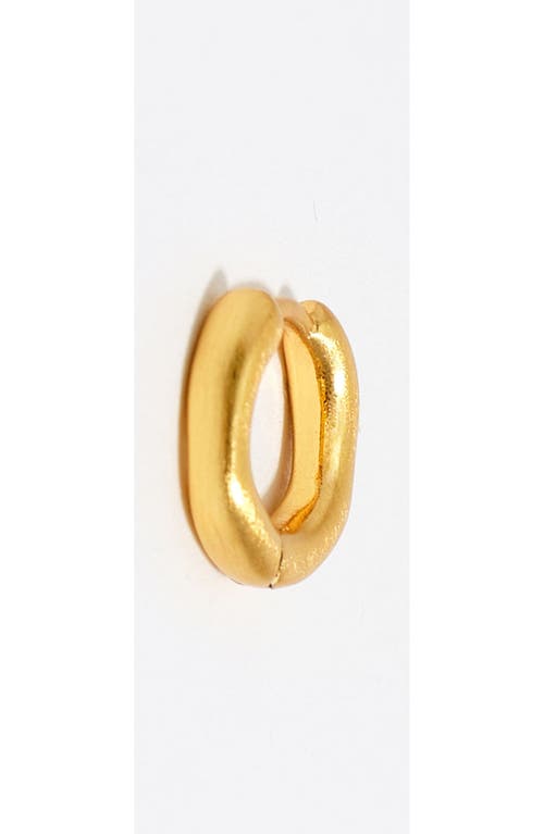 Bimba Y Lola Matte Irregular Earrings Hoop In Gold