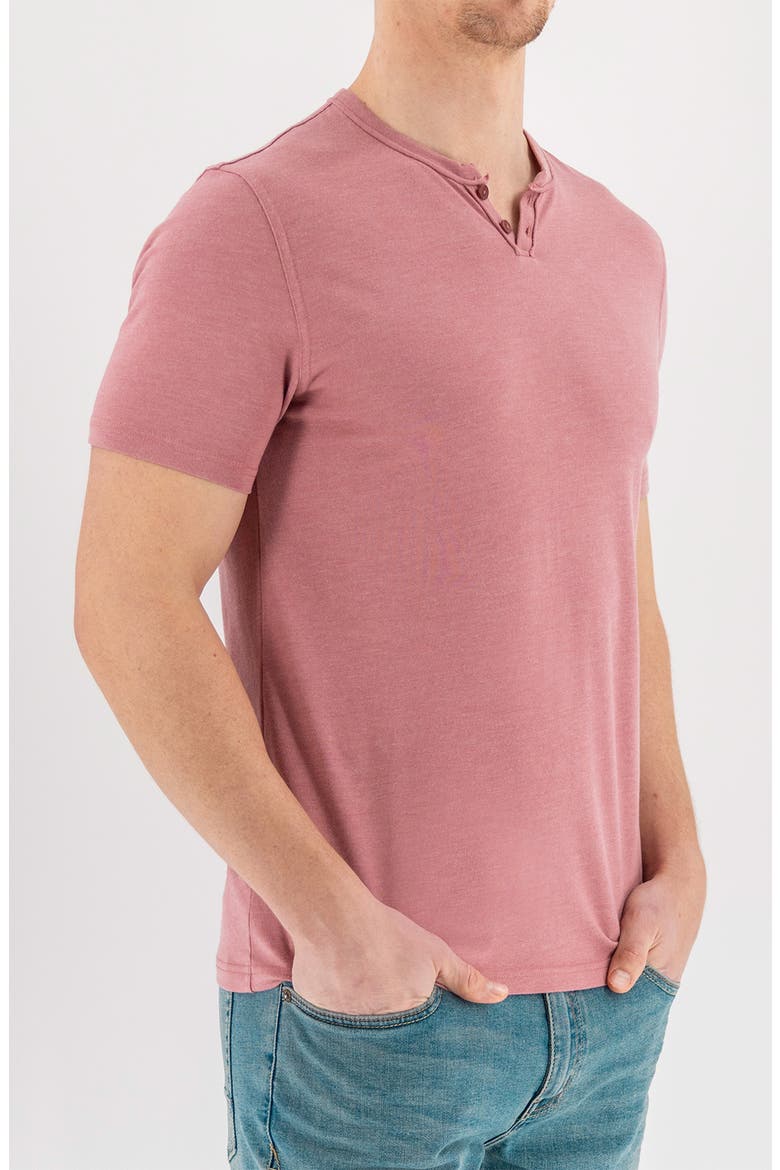 Burnout Henley, Alternate, color, WHITERED ROSE