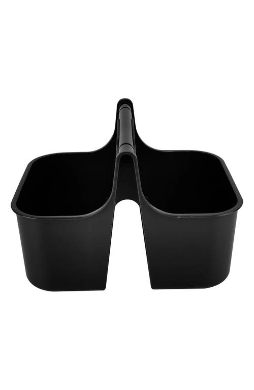J&v Textiles J And V Textiles Portable Shower Caddy In Black
