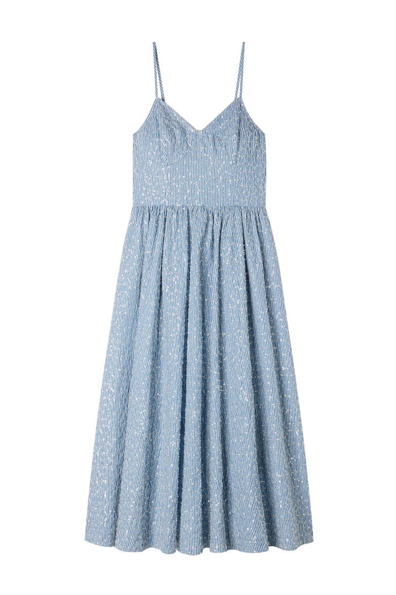 Sequined maxi dress, Alternate, color, Blue