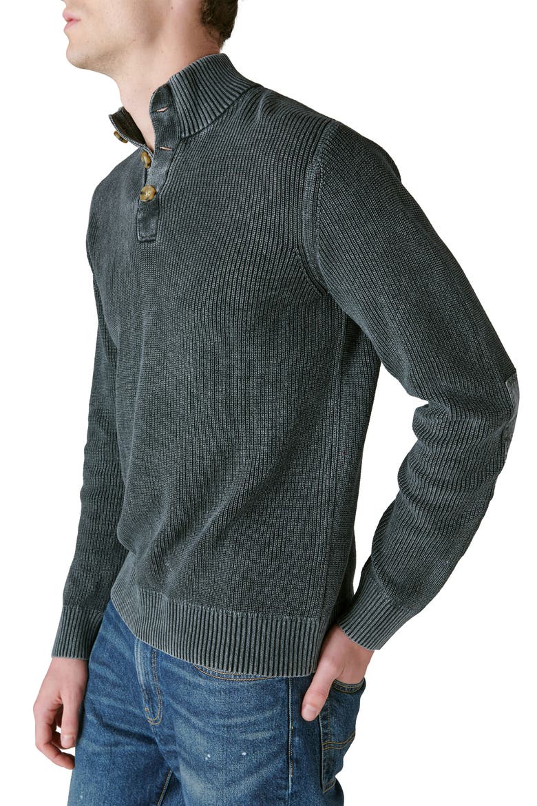 トップス BATONER ELBOW PATCH MOCK NECK 20AW Elbow Patch Mock Neck Sweater (Men) | Nordstrom