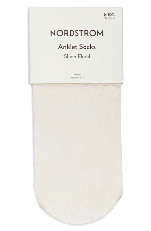 Sheer Lace Ankle Socks