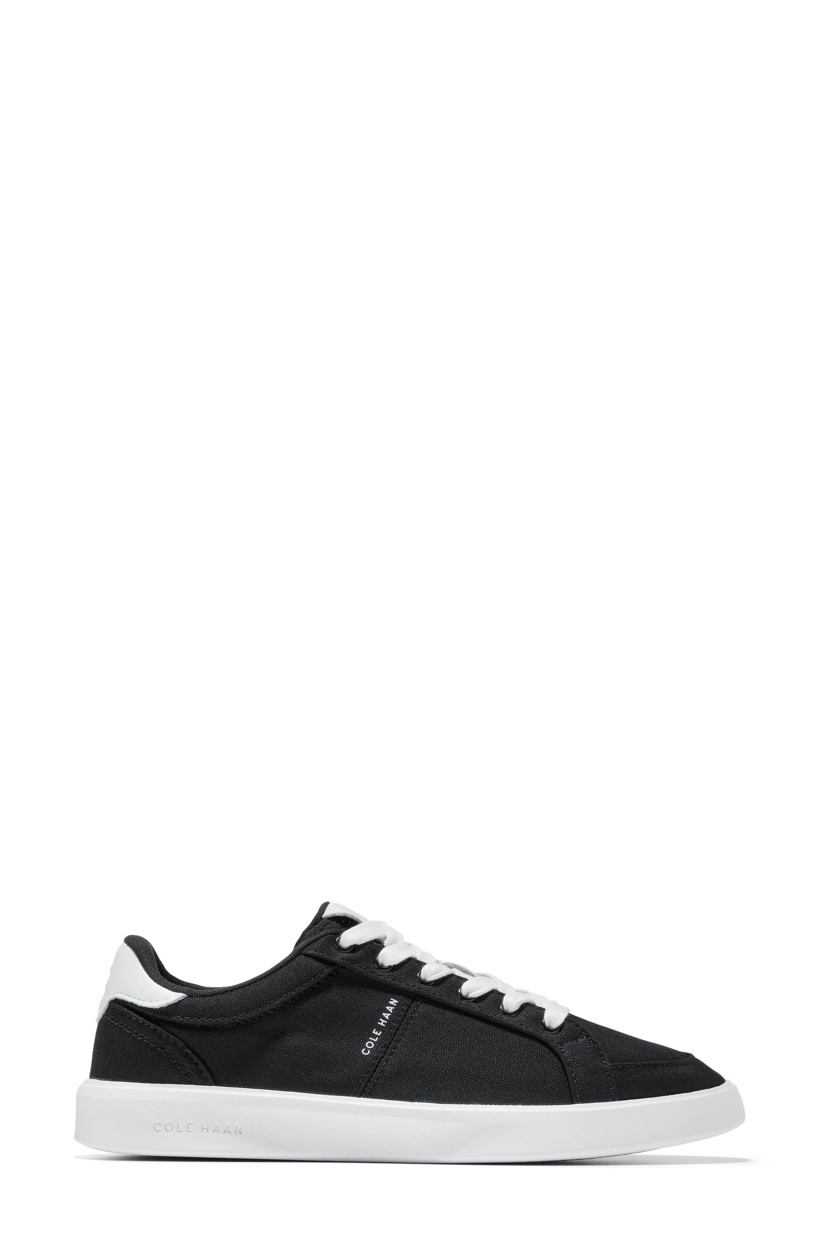 Cole Haan <p>Grand Crosscourt Drift Sneaker (Women)</p>, Alternate, color, Black Canvas/ White Leather