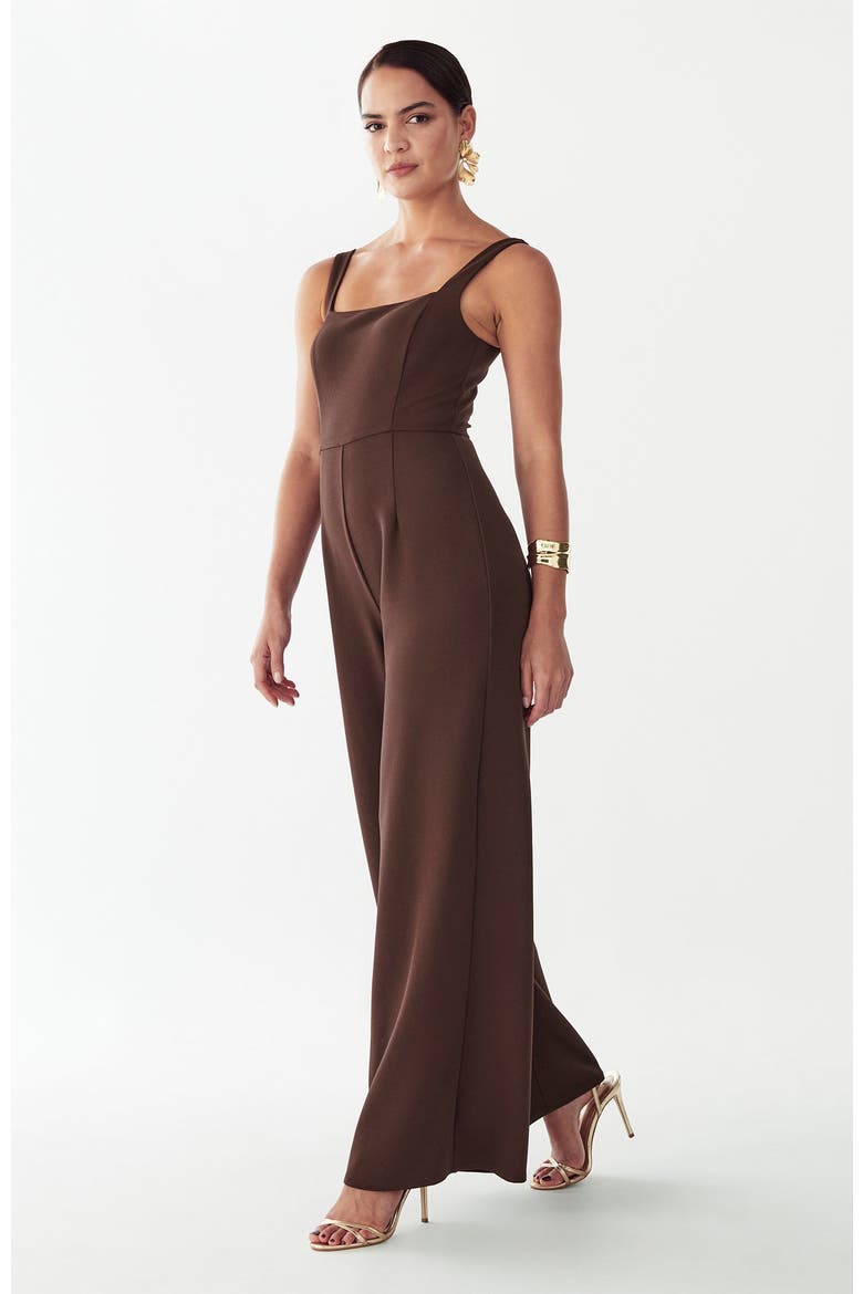 Anika Jumpsuit, Alternate, color, Chocolate