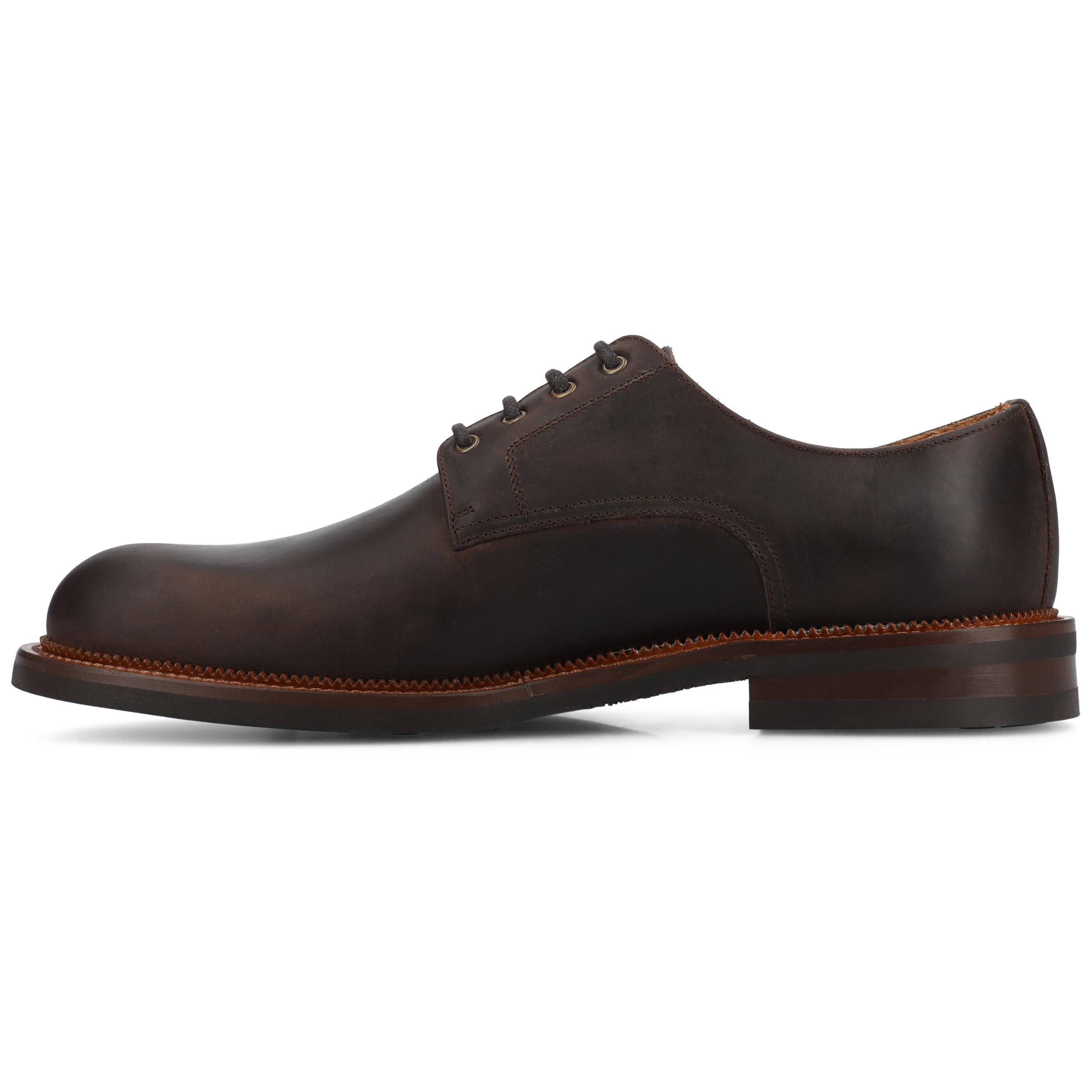 The Miles Medium and Wide Width Oxford Dress Shoe, Alternate, color, Dark Brown
