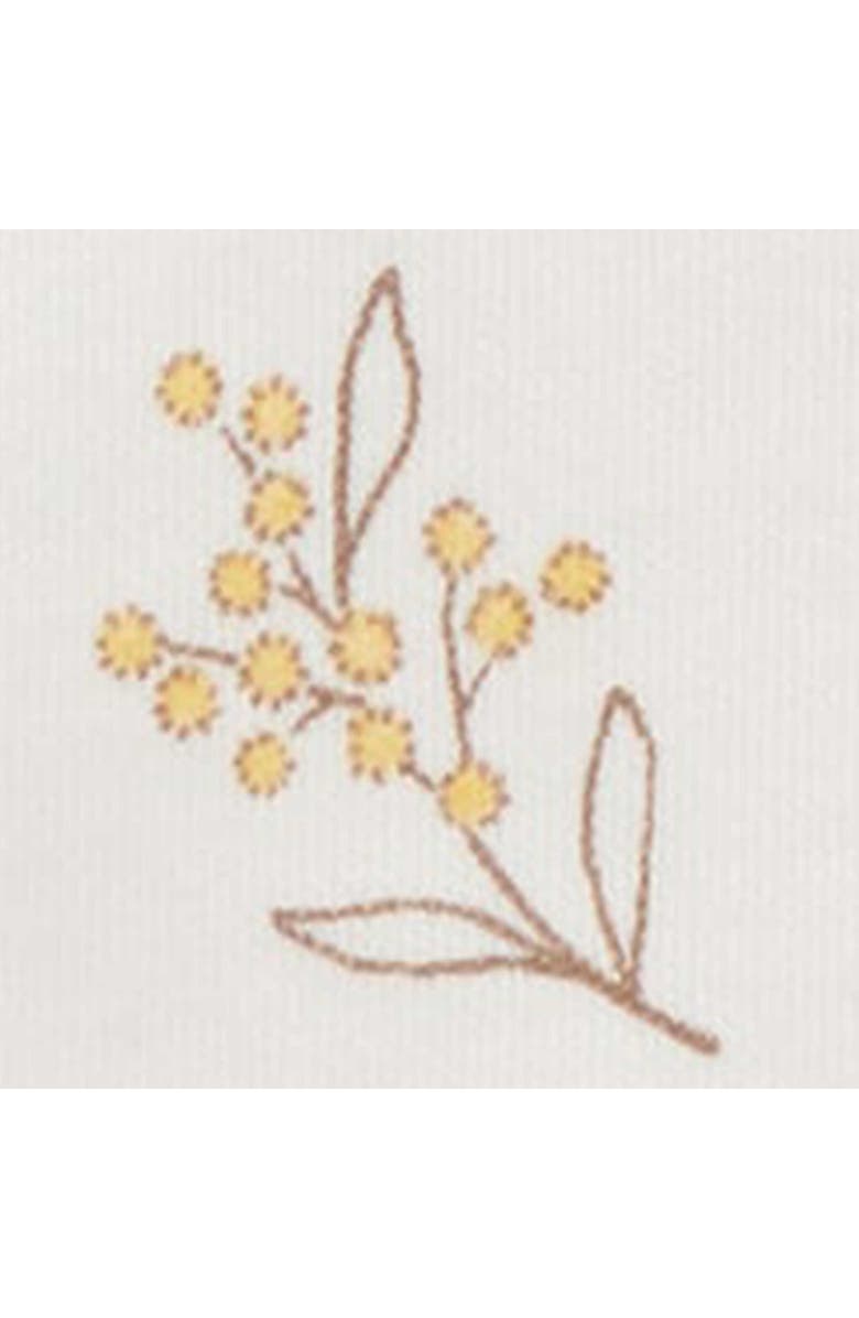 Purebaby 2 Pack Short Sleeve Bodysuit, Alternate, color, Wattle Bee Wheat Melange Pk