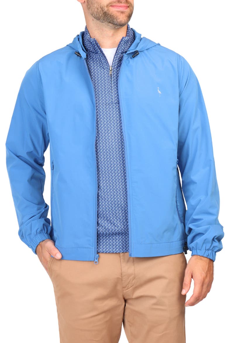 Hooded Golf Performance Jacket, Alternate, color, BLUE