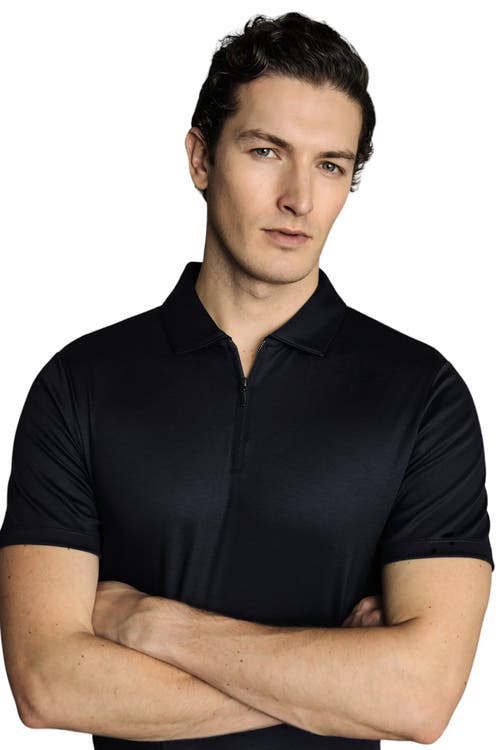 CHARLES TYRWHITT CHARLES TYRWHITT PLAIN SHORT SLEEVE ZIP JERSEY POLO