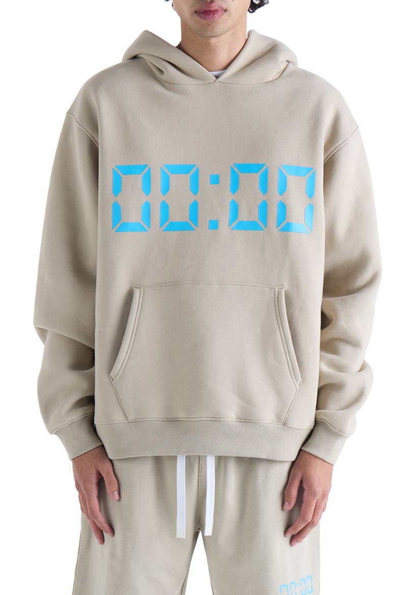 Us Against Time Pullover Hoodie, Main, color, SMOKEY GREY