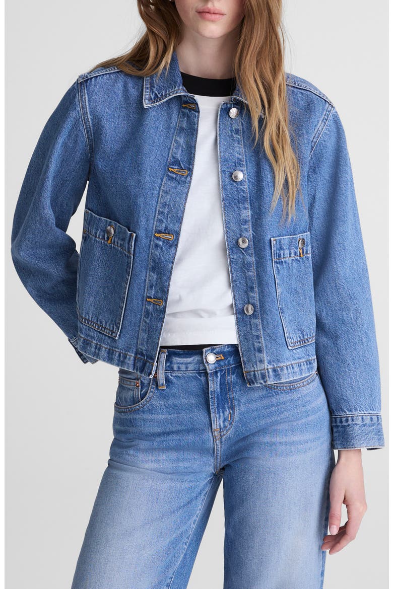 Denim Chore Jacket, Main, color, MIDVALE WASH