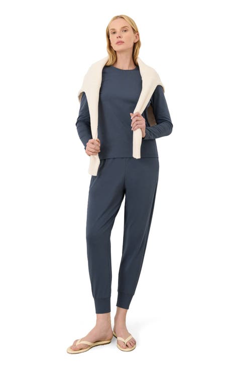 Luxe Essential Crewneck Long Sleeve Tee Made With Organic Cotton