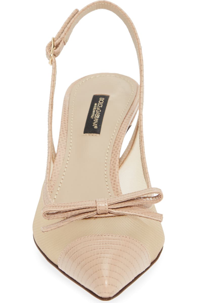 Dolce&Gabbana Retina Bow Slingback Pump, Alternate, color,