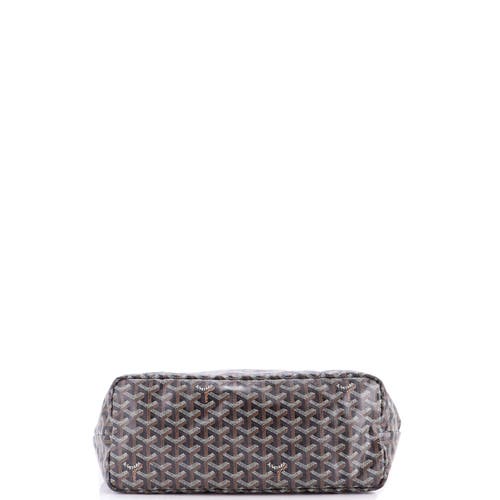 Pre-owned Goyard  Goyard Saint Louis Tote Coated Canvas Pm In Black